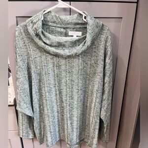 Women's Sage Green Cowl Neck Sweater petite Large